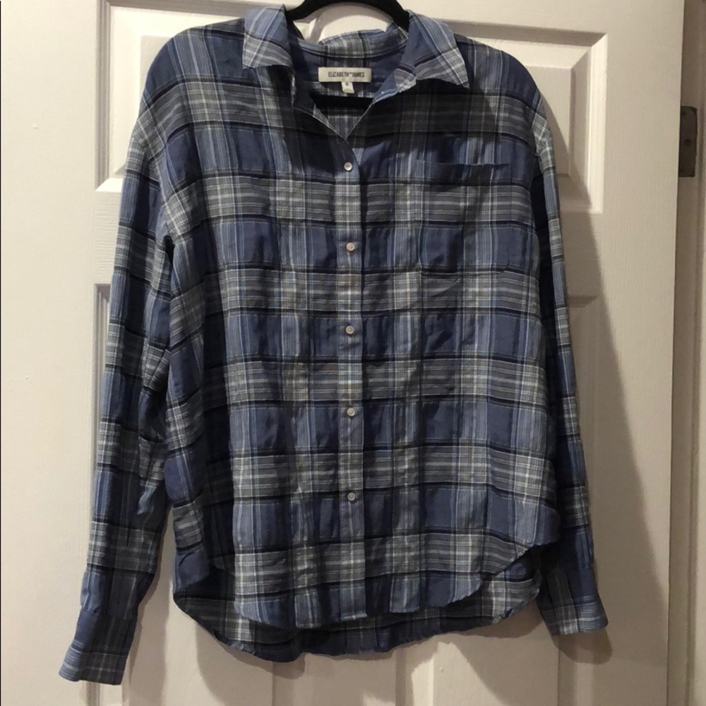 Elizaberh and James button down shirt